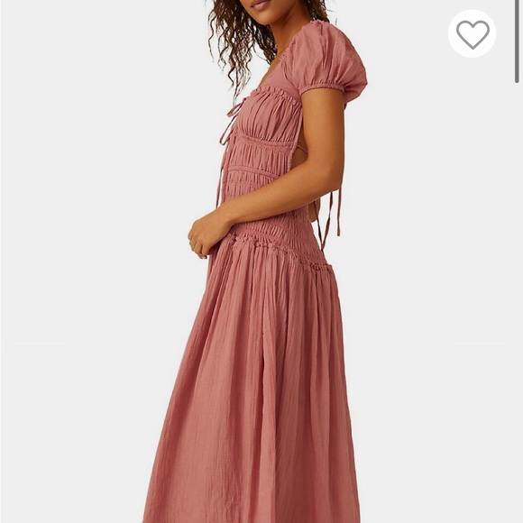 Free people feeling bonita midi rose dress medium - Picture 4 of 9